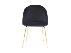 Lot De 6 Chaises - Velours Et Métal Doré - Noir - MELBOURNE 15 Lot De 6 Chaises - Velours Et Métal Doré - Noir - MELBOURNE -Meubles Soldes Boutique chaise 404275