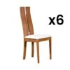 Lot De 6 Chaises SALENA - Hêtre Massif Coloris Chêne 2 Lot De 6 Chaises SALENA - Hêtre Massif Coloris Chêne -Meubles Soldes Boutique chaise 491699