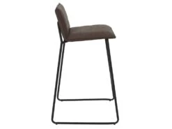 ZYLA - Lot De 2 Chaises De Bar Matelassées Marron -Meubles Soldes Boutique chaise 8936787