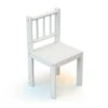 WEBABY - Chaise Enfant Blanc -Meubles Soldes Boutique chaise 8938913