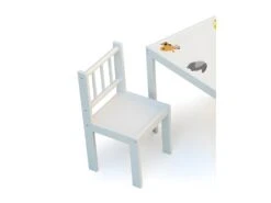WEBABY - Chaise Enfant Blanc -Meubles Soldes Boutique chaise 8938917