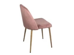 Chaise Scandinave Velours Rembourré DIMA (rose) -Meubles Soldes Boutique chaise 9179681