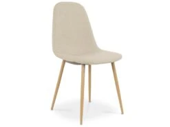 Lot De 4 Chaises Scandinaves Bali Tissu Beige -Meubles Soldes Boutique chaise 9243993