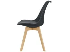 Lot De 6 Chaises De Salle à Manger Dubrovnik Simili Hêtre Noir [en.casa] -Meubles Soldes Boutique chaise 9245103