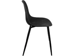 KAYELLES Lot De 4 Chaises De Cuisine Nid D’abeille OTA (Noir) 9 KAYELLES Lot De 4 Chaises De Cuisine Nid D’abeille OTA (Noir) -Meubles Soldes Boutique chaise 9245589