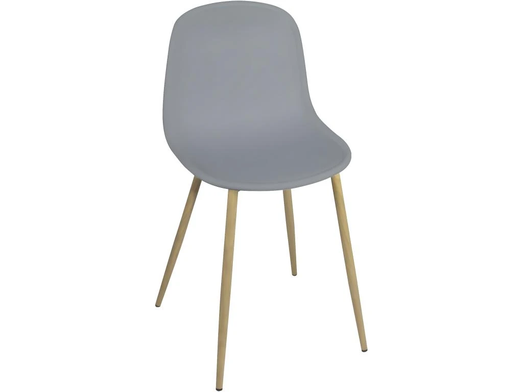 Lot De 4 Chaises De Cuisine Design YENI (gris) 5 Lot De 4 Chaises De Cuisine Design YENI (gris) â Image 3