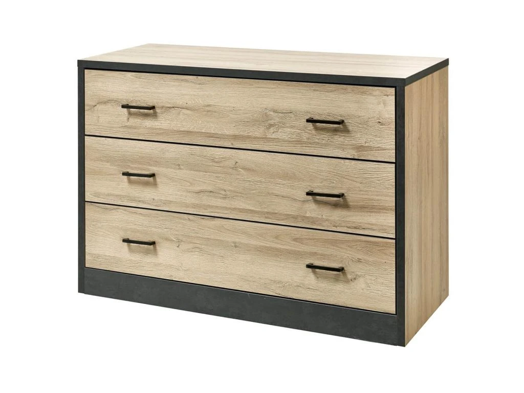 ELEOS - Chambre 140x190cm Avec Commode 3 Tiroirs 5 ELEOS - Chambre 140x190cm Avec Commode 3 Tiroirs â Image 3