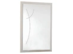 LUCIA - Chambre 160x200cm Laqué Blanc Et Chêne Anthracite -Meubles Soldes Boutique chambre complete 10153573