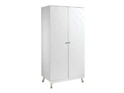 TINY WHITE - Chambre Complète 90x200cm + Armoire 2 Portes -Meubles Soldes Boutique chambre complete 10550905