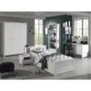 GASTON - Chambre 90x200cm + Armoire 3P + Pack Bureau -Meubles Soldes Boutique chambre complete 10551137