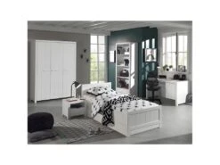 GASTON - Chambre 90x200cm + Armoire 3P + Pack Bureau