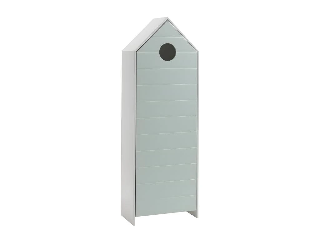 HAVRE - Pack Lit Cabane Junior 70x140cm + Armoire Vert Menthe 5 HAVRE - Pack Lit Cabane Junior 70x140cm + Armoire Vert Menthe â Image 3