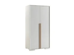 NASH WHITE - Lit 90x200cm + Chevet + Armoire 2 Portes 9 NASH WHITE - Lit 90x200cm + Chevet + Armoire 2 Portes -Meubles Soldes Boutique chambre complete 10685539