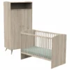 Lit Bébé 60x120 Et Armoire Access - Bois De Chêne -Meubles Soldes Boutique chambre complete 11119451