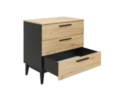 Lit Bébé 60x120 Et Commode 3 Tiroirs Xem Noir Et Bois 11 Lit Bébé 60x120 Et Commode 3 Tiroirs Xem Noir Et Bois -Meubles Soldes Boutique chambre complete 13901925
