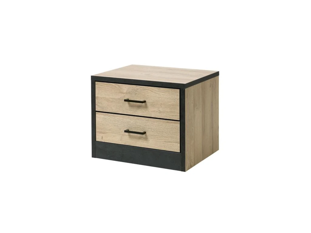 Chambre Complète (180*200) Chêne Naturel - OUDONG N°1 5 Chambre Complète (180*200) Chêne Naturel - OUDONG N°1 – Image 3