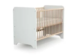 AT4 - Chambre 3 Tiroirs CARROUSEL Blanc Et Hêtre Verni -Meubles Soldes Boutique chambre complete 19464201