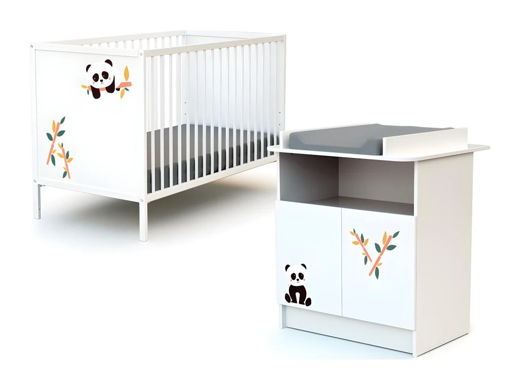 WEBABY - Duo Lit Bébé Et Meuble 3 WEBABY - Duo Lit Bébé Et Meuble