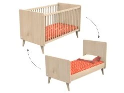 Lit Bébé évolutif Et Armoire 2 Portes Arty Bois 9 Lit Bébé évolutif Et Armoire 2 Portes Arty Bois -Meubles Soldes Boutique chambre complete 9812917