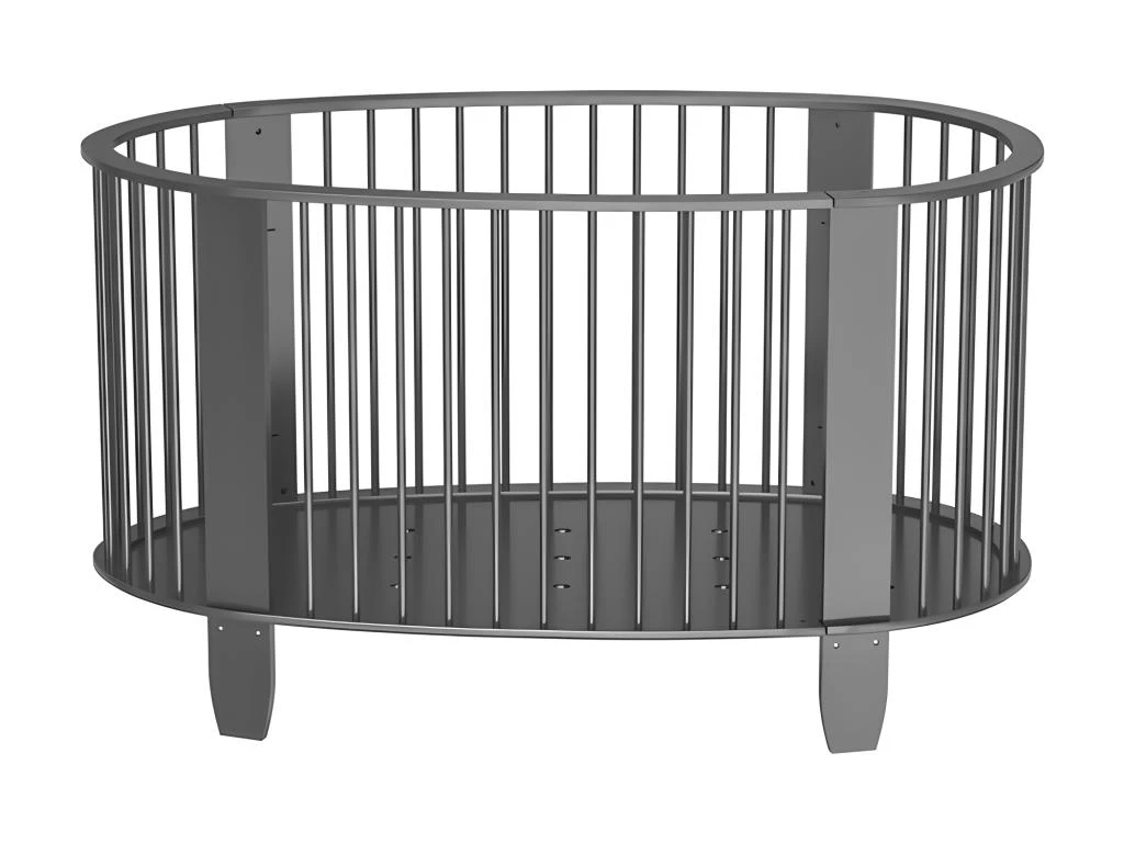 Lit Bébé évolutif Et Commode Avec Plan à Langer Oeuf Gris Anthracite 5 Lit Bébé évolutif Et Commode Avec Plan à Langer Oeuf Gris Anthracite – Image 3