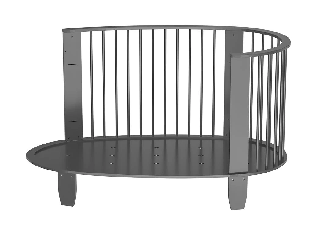 Lit Bébé évolutif Et Commode Avec Plan à Langer Oeuf Gris Anthracite 7 Lit Bébé évolutif Et Commode Avec Plan à Langer Oeuf Gris Anthracite – Image 5