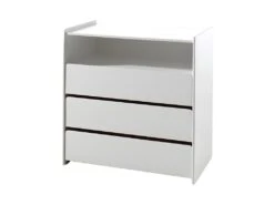 Lit 90x200 - Chevet 1 Porte Et Commode 3 Tiroirs Kiddy - Blanc 9 Lit 90x200 - Chevet 1 Porte Et Commode 3 Tiroirs Kiddy - Blanc -Meubles Soldes Boutique chambre complete 9817243