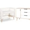 Lit Bébé Et Commode à Langer LittleSky By Klups Sofie Blanc -Meubles Soldes Boutique chambre complete 9817309