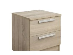 Table De Chevet - 2 Tiroirs - Chêne - MATHIAS -Meubles Soldes Boutique chevet 237087