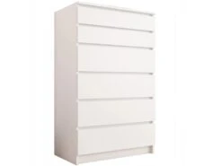 SOFIA | Commode Contemporaine Chambre Salon Bureau | 128x70x40 | Dressing 6 Tiroirs | Meuble De Rangement Scandinave