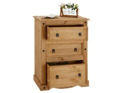 Commode SALSA Chiffonnier En Bois Style Mexicain Avec 2 Petits Et 1 Grand Tiroir, En Pin Massif Finition Teintée/cirée 10 Commode SALSA Chiffonnier En Bois Style Mexicain Avec 2 Petits Et 1 Grand Tiroir, En Pin Massif Finition Teintée/cirée -Meubles Soldes Boutique commode 12850257