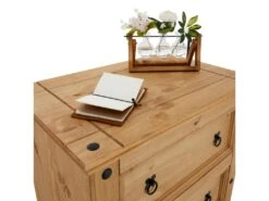 Commode SALSA Chiffonnier En Bois Style Mexicain Avec 2 Petits Et 1 Grand Tiroir, En Pin Massif Finition Teintée/cirée 11 Commode SALSA Chiffonnier En Bois Style Mexicain Avec 2 Petits Et 1 Grand Tiroir, En Pin Massif Finition Teintée/cirée -Meubles Soldes Boutique commode 12850259