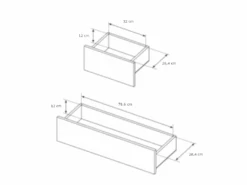 Commode 6 Tiroirs - Avec LEDs - Beige - ELYNIA 15 Commode 6 Tiroirs - Avec LEDs - Beige - ELYNIA -Meubles Soldes Boutique commode 13226573