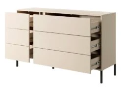 Commode 6 Tiroirs - Avec LEDs - Beige - ELYNIA 13 Commode 6 Tiroirs - Avec LEDs - Beige - ELYNIA -Meubles Soldes Boutique commode 13618797