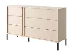 Commode 6 Tiroirs - Avec LEDs - Beige - ELYNIA 12 Commode 6 Tiroirs - Avec LEDs - Beige - ELYNIA -Meubles Soldes Boutique commode 13618803