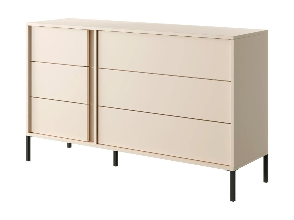 Commode 6 Tiroirs - Avec LEDs - Beige - ELYNIA 6 Commode 6 Tiroirs - Avec LEDs - Beige - ELYNIA – Image 4