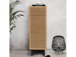 Chiffonnier 5 Tiroirs Diamants "Camden" 123cm Naturel 11 Chiffonnier 5 Tiroirs Diamants "Camden" 123cm Naturel -Meubles Soldes Boutique commode 13955967