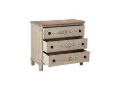 Commode 3 Tiroirs Bois - LIBESI -Meubles Soldes Boutique commode 17631111