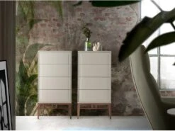 Chiffonnier En Brouillard Et Noyer 7036 ANGEL CERDA 13 Chiffonnier En Brouillard Et Noyer 7036 ANGEL CERDA -Meubles Soldes Boutique commode 18428495