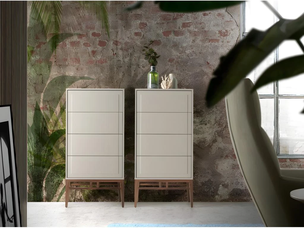 Chiffonnier En Brouillard Et Noyer 7036 ANGEL CERDA 5 Chiffonnier En Brouillard Et Noyer 7036 ANGEL CERDA – Image 3