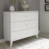Commode 3 Tiroirs Blanc - ESMERALDA - L 104 X L 45 X H 92 Cm -Meubles Soldes Boutique commode 19825069