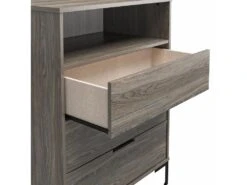 Commode En Panneaux De Particules Stratifiés Chêne Patiné -Meubles Soldes Boutique commode 21579581