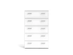 Spell Commode à 5 Tiroirs, Blanc. -Meubles Soldes Boutique commode 22088105