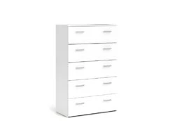 Spell Commode à 5 Tiroirs, Blanc. -Meubles Soldes Boutique commode 22088107