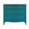 Lissabon Commode 2, 1 Tiroir Bleu,marron. -Meubles Soldes Boutique commode 22113541