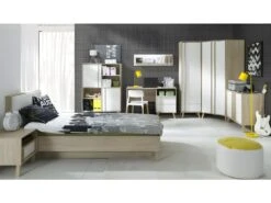 Commode 1 Porte Et 3 Tiroirs De La Collection MALMO. Meuble Design Type SCANDINAVE. -Meubles Soldes Boutique commode 8954113