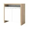 Bureau OLIVAL - Chêne Clair Et Blanc - TEMAHOME 1 Bureau OLIVAL - Chêne Clair Et Blanc - TEMAHOME -Meubles Soldes Boutique console 14479813