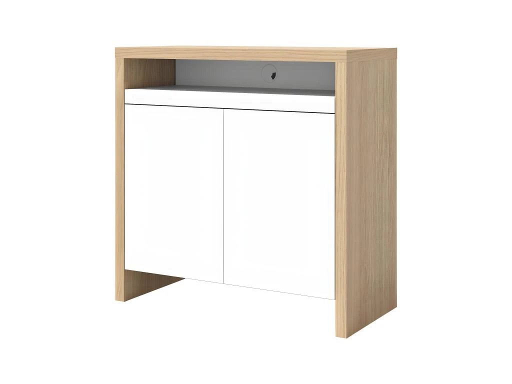 Bureau OLIVAL - Chêne Clair Et Blanc - TEMAHOME 3 Bureau OLIVAL - Chêne Clair Et Blanc - TEMAHOME