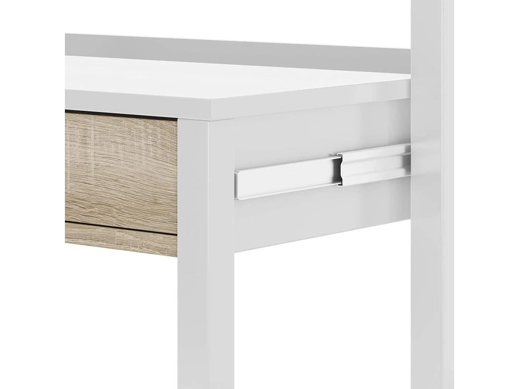 Bureau Console Extensible 2 Tiroirs Consola - L100 Cm 8 Bureau Console Extensible 2 Tiroirs Consola - L100 Cm – Image 6