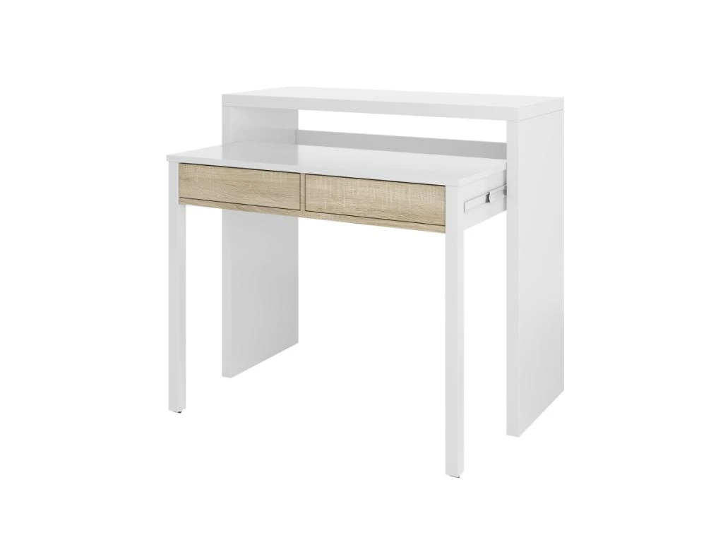 Bureau Console Extensible 2 Tiroirs Consola - L100 Cm 10 Bureau Console Extensible 2 Tiroirs Consola - L100 Cm – Image 8