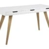 Estelle Bureau Avec 3 Tiroirs, Blanc.
